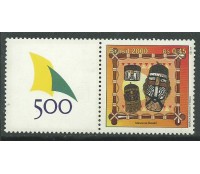 C2273 BRASIL 500 ANOS 2000 MÁSCARA - COM VINHETA - R A R I D A D E 10.360  Novo